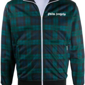 Palm Angels checked track jacket